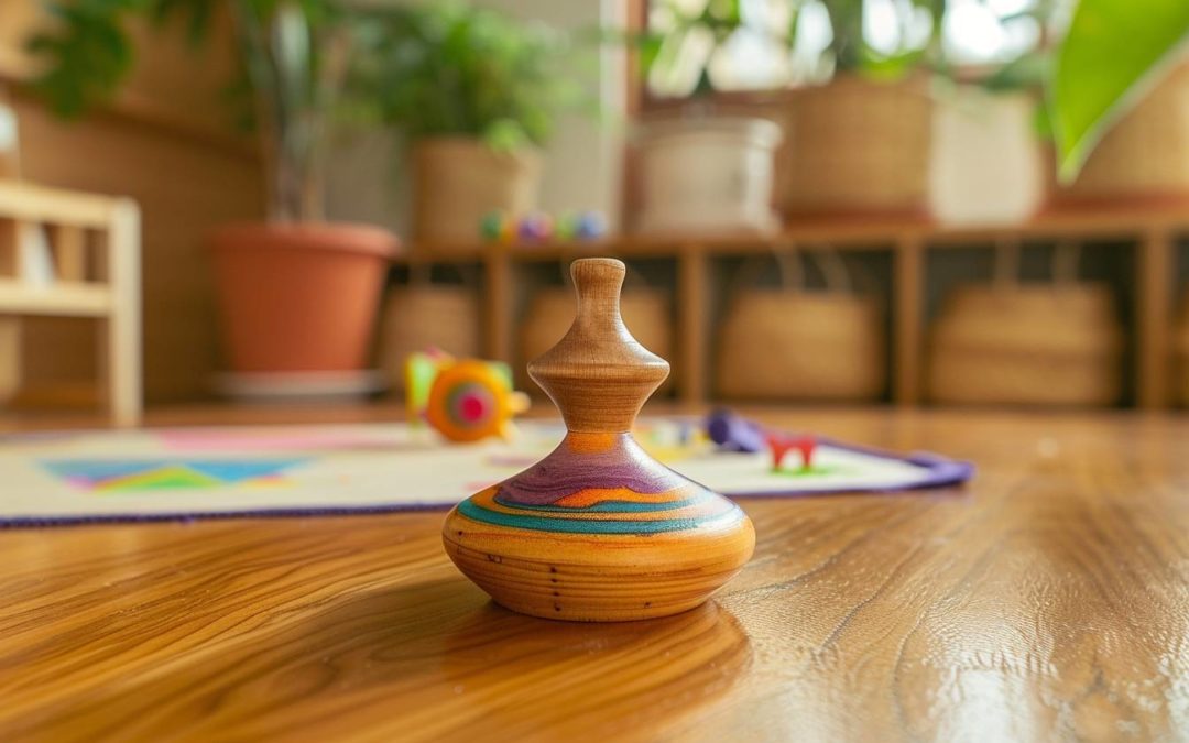 3 raisons convaincantes pour intégrer une toupie manuelle dans vos activités Montessori à la maison