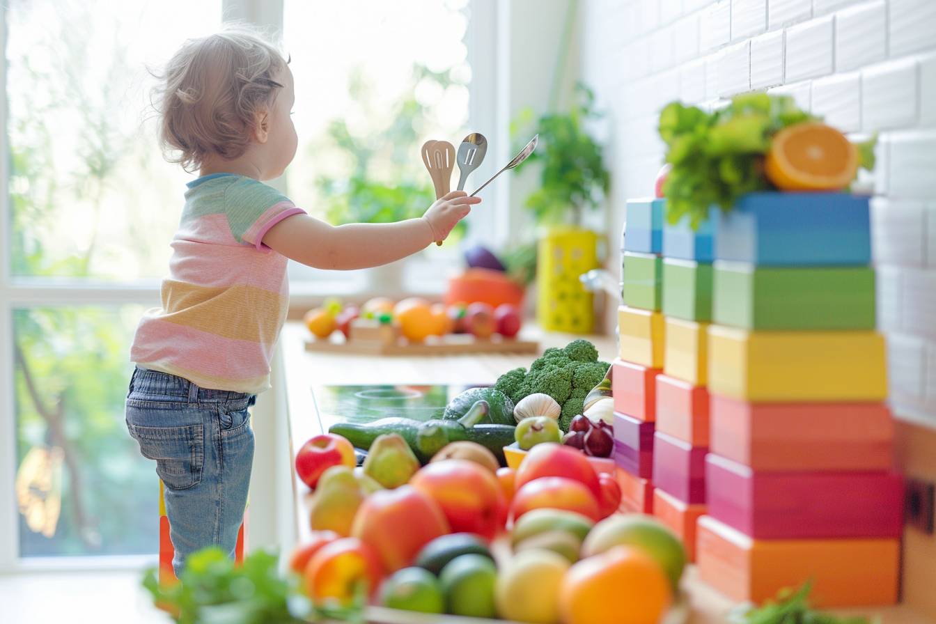 À quel âge peut-on commencer à utiliser la tour Montessori en cuisine ?