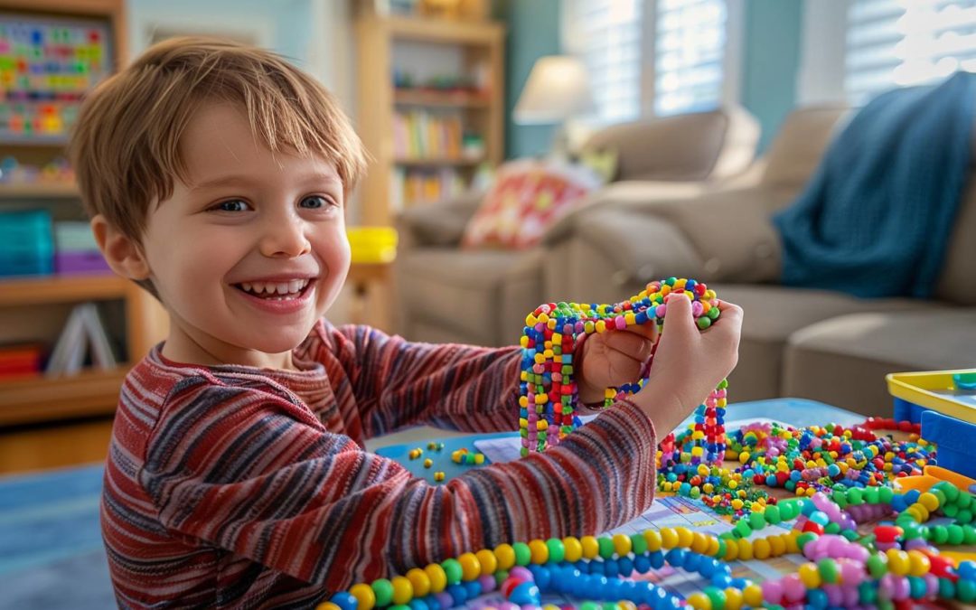 Activité Chaînes de Perles Montessori pour les 6-9 ans : Éveiller l’Esprit Mathématique à Domicile