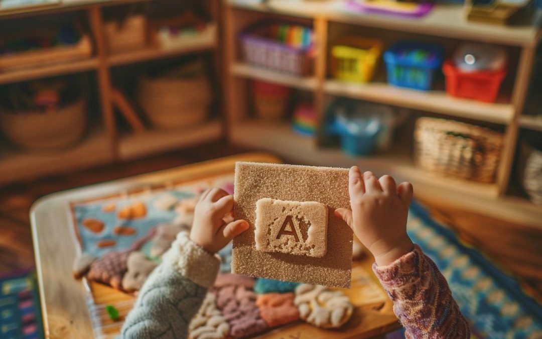 Activités Montessori à domicile : le pouvoir des lettres rugueuses