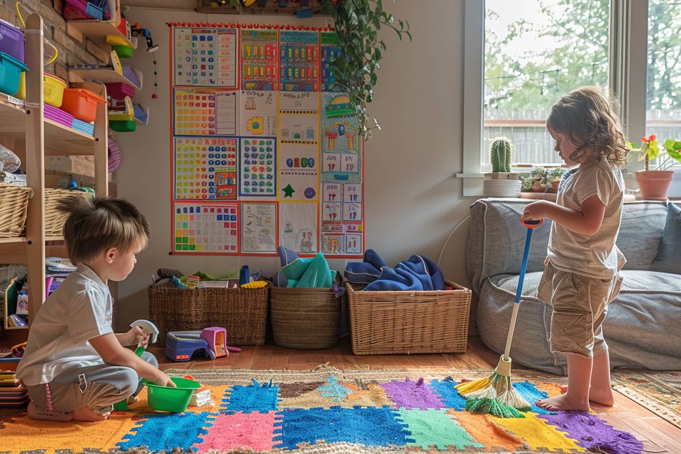 Adopter des activités Montessori pour l’apprentissage des tâches ménagères chez les enfants de 6 à 9 ans