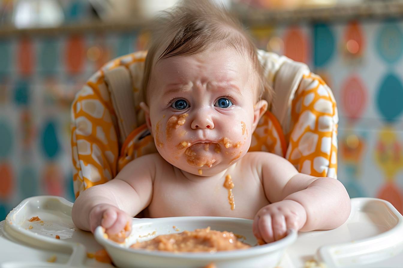 Causes courantes de pleurs pendant les repas