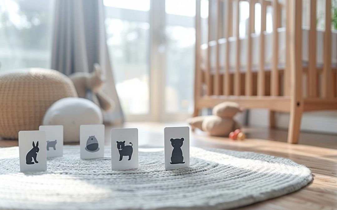 Comment les cartes Montessori en noir et blanc stimulent le développement des bébés