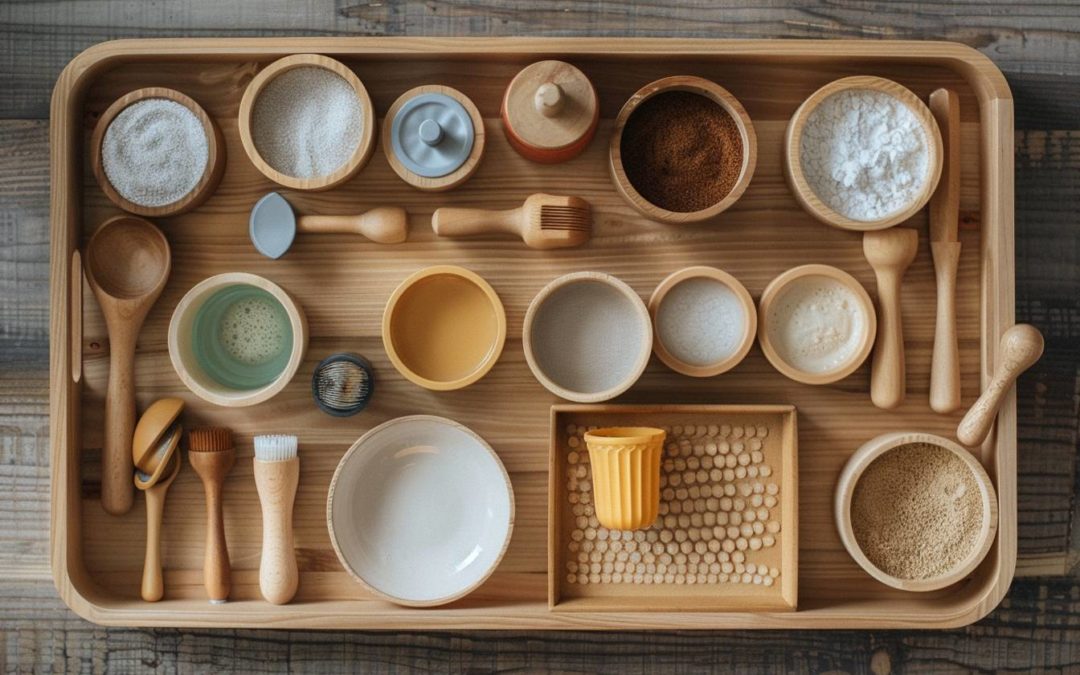 Comprendre le plateau de versé Montessori