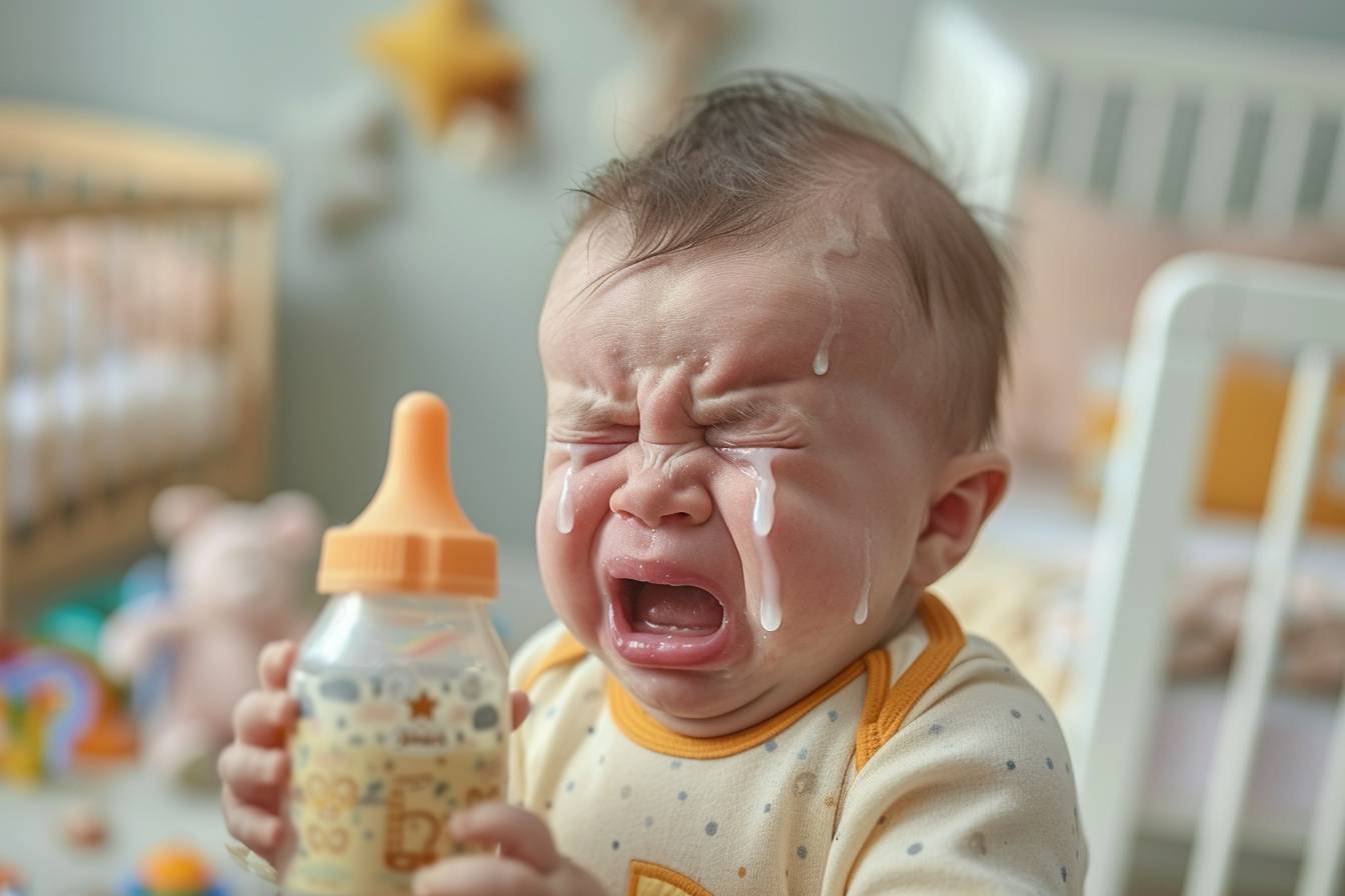 Comprendre pourquoi votre bébé pleure au biberon : causes et solutions