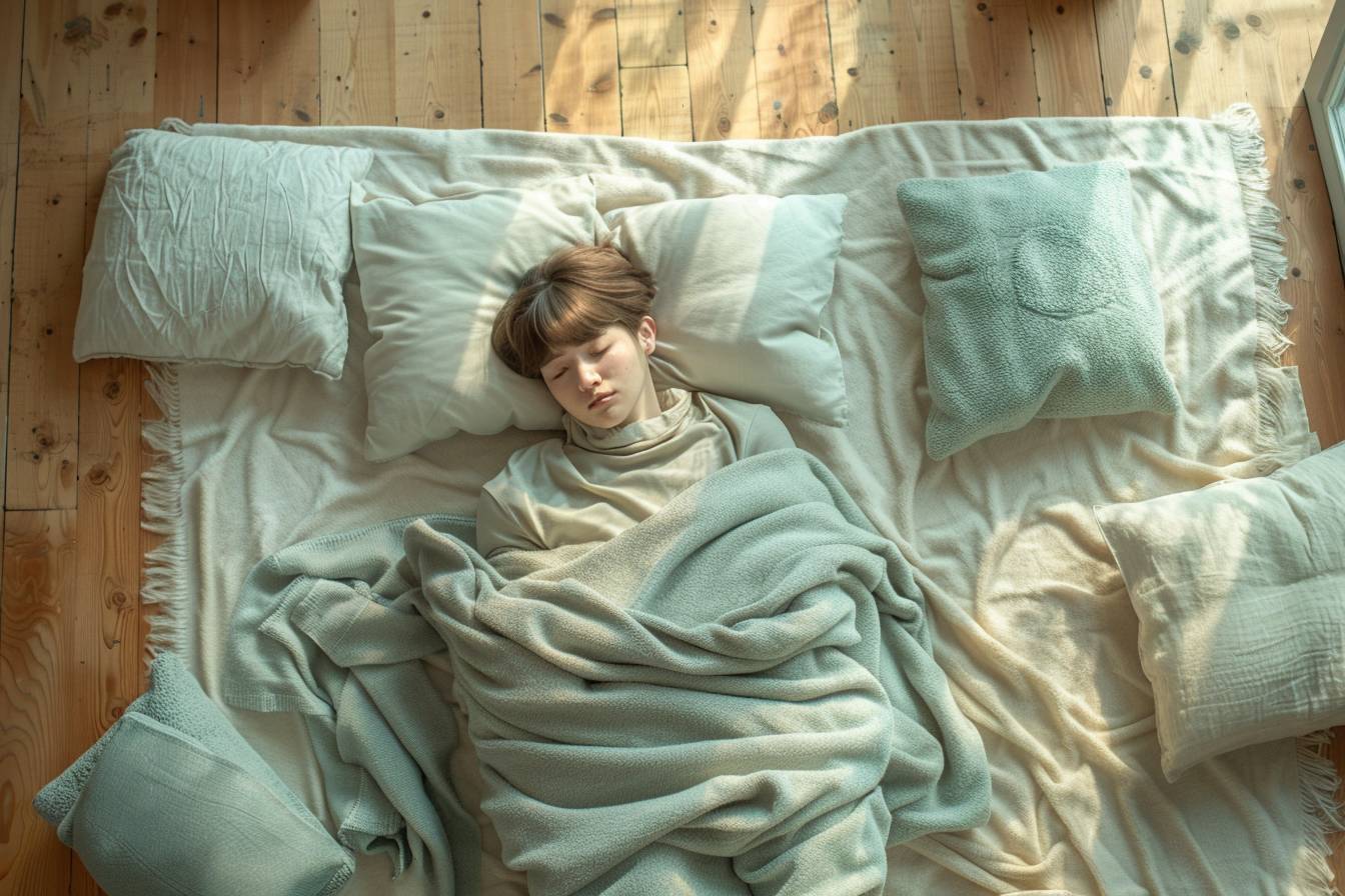 Dormir par terre sans matelas : avantages et méthodes pour une expérience confortable