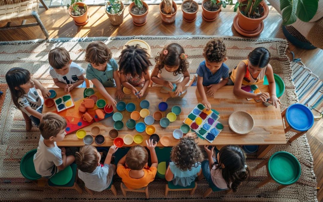 La ronde des couleurs : une immersion dans la pédagogie Montessori