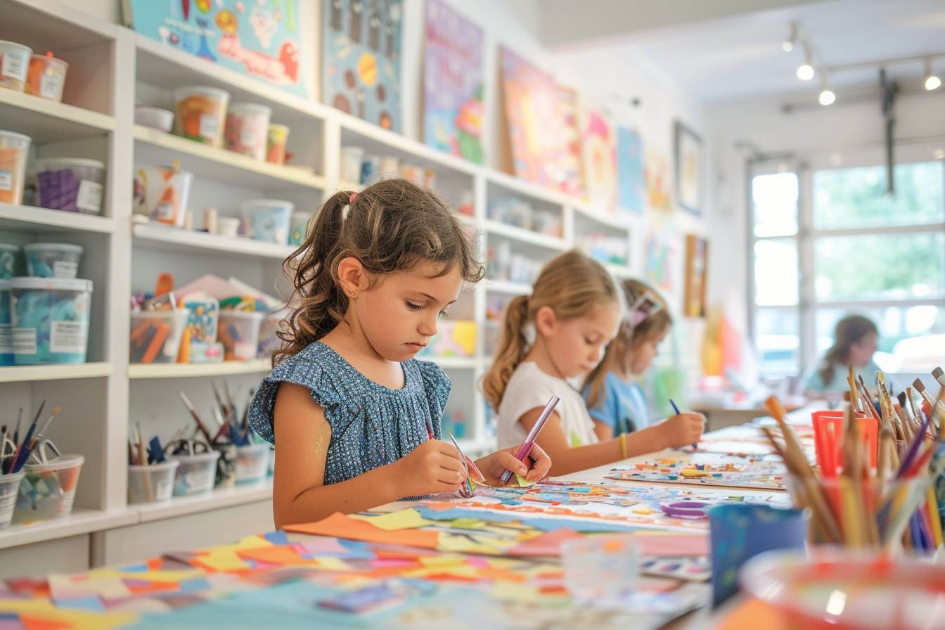 Le collage Montessori stimule la créativité des enfants