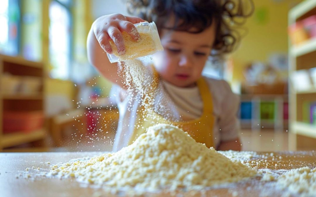 Les bienfaits insoupçonnés de la semoule dans les activités de transvasement Montessori