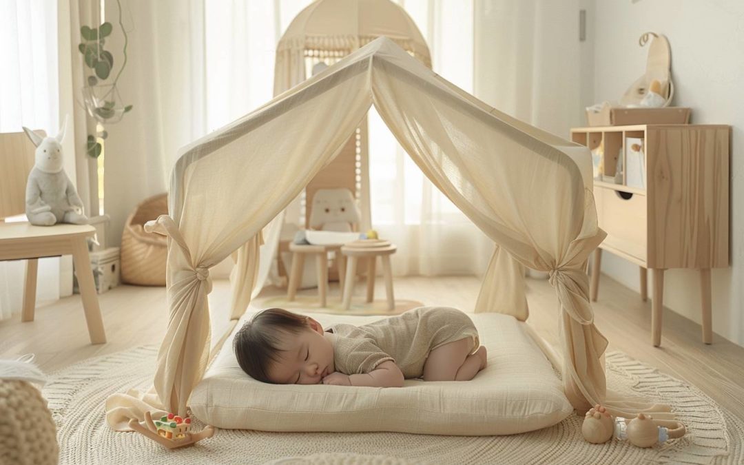 Pourquoi installer un ciel de lit Montessori dans la chambre de bébé : avantages et astuces