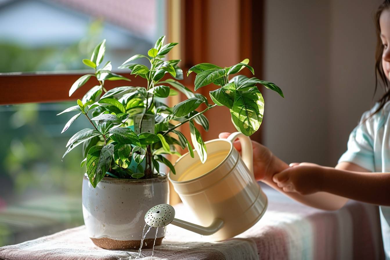 S’occuper d’une plante : activité Montessori pour participer à la vie de la maison