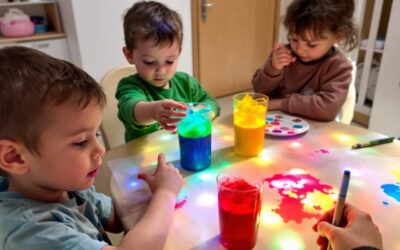 Activités Montessori avec des glaçons pour les enfants