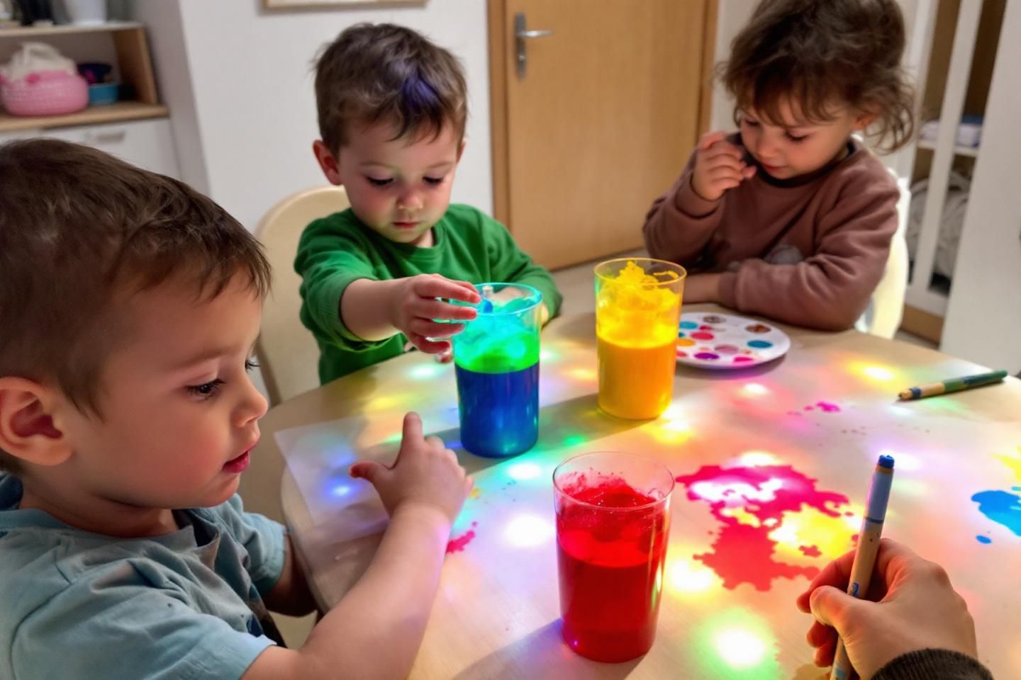Activités Montessori avec des glaçons pour les enfants