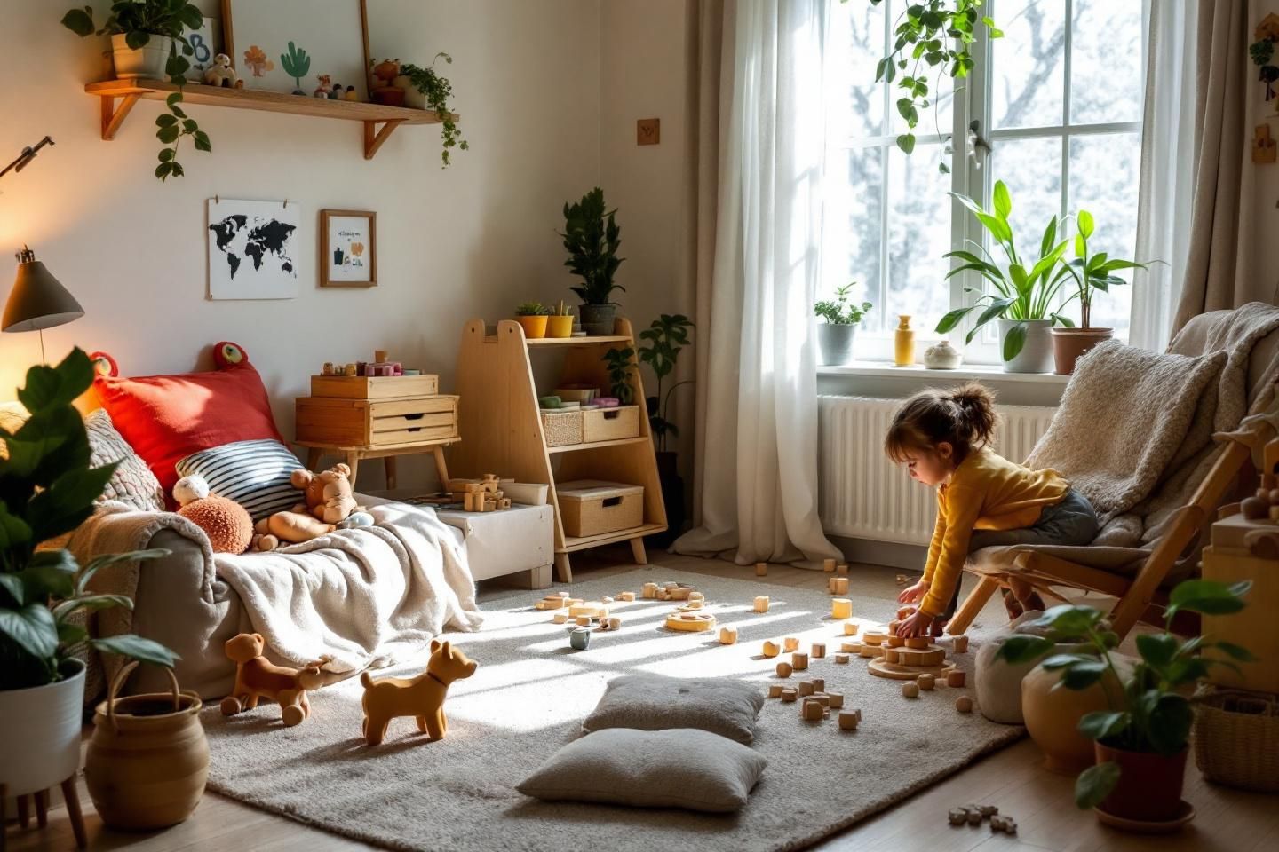 Aménager votre salon selon les principes Montessori