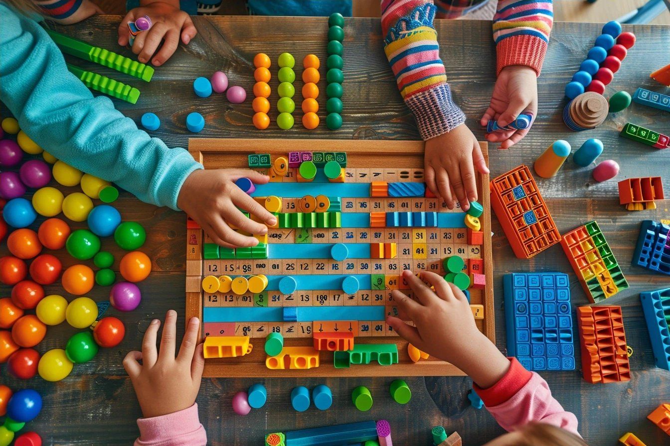 Apprendre les tables de multiplication facilement avec la méthode Montessori