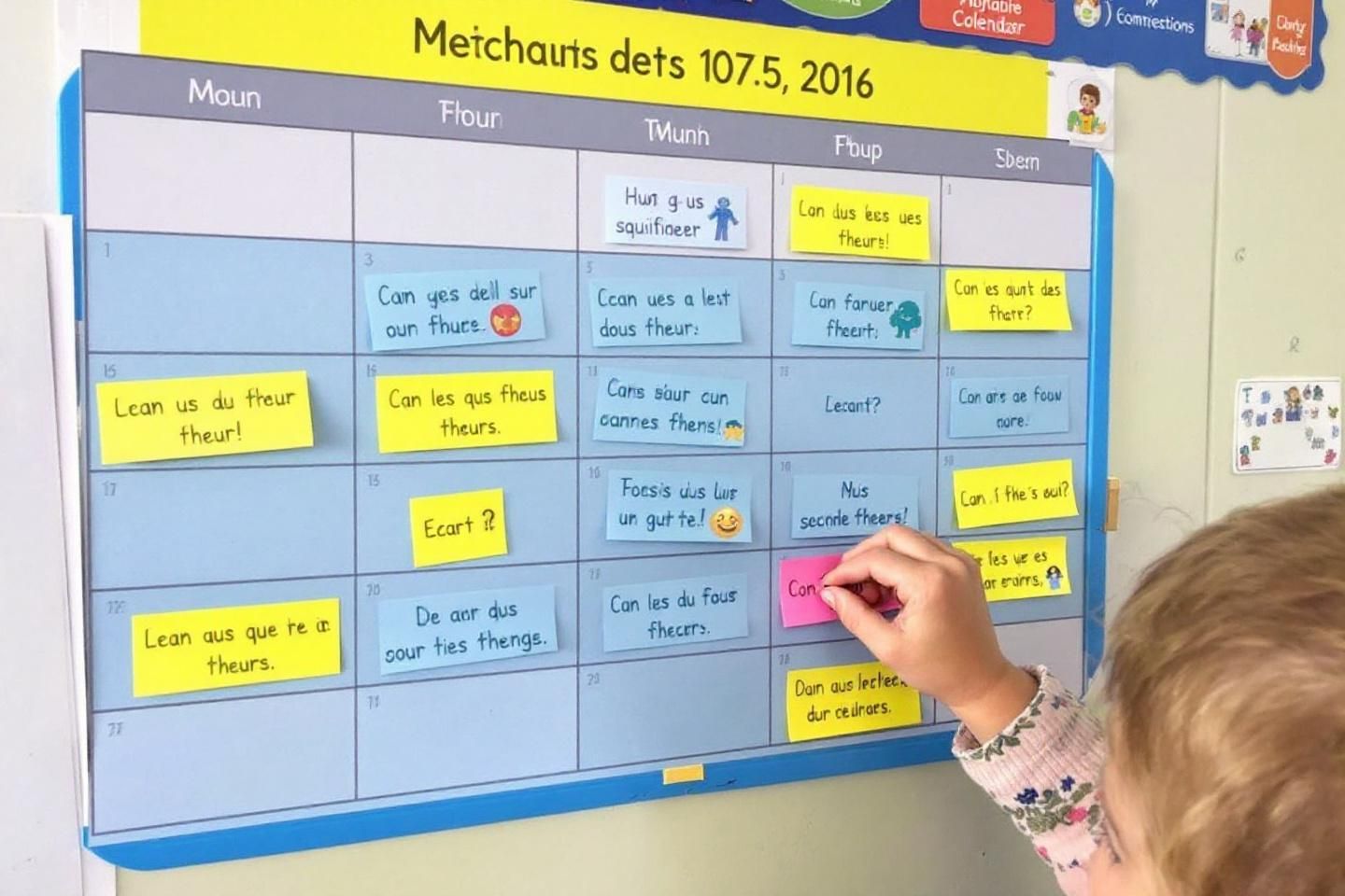 Créer un calendrier de motivation pour enfant