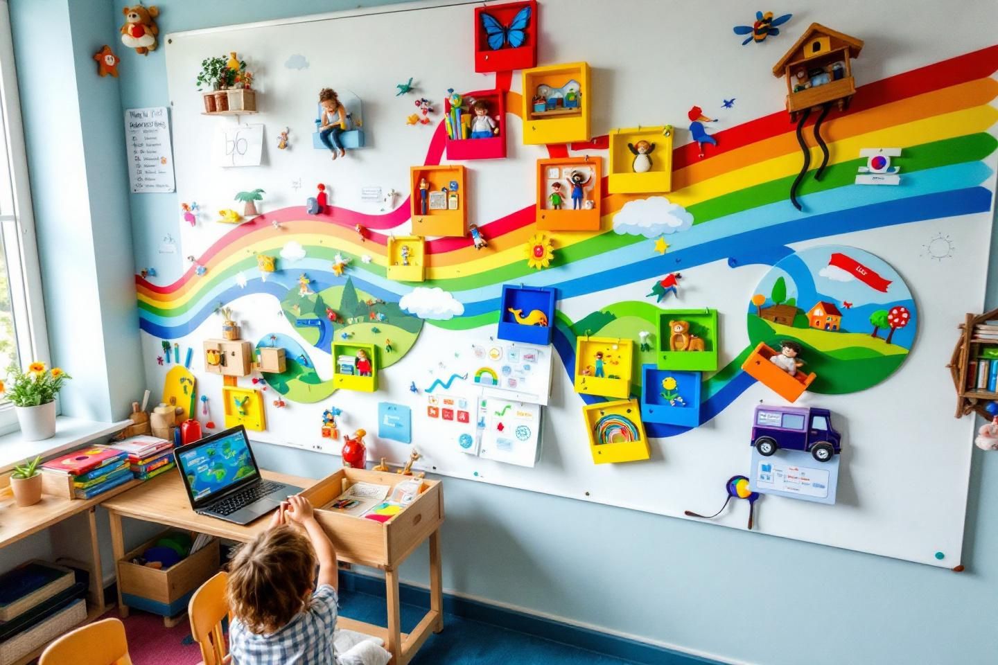 La poutre du temps Montessori : un outil pédagogique essentiel