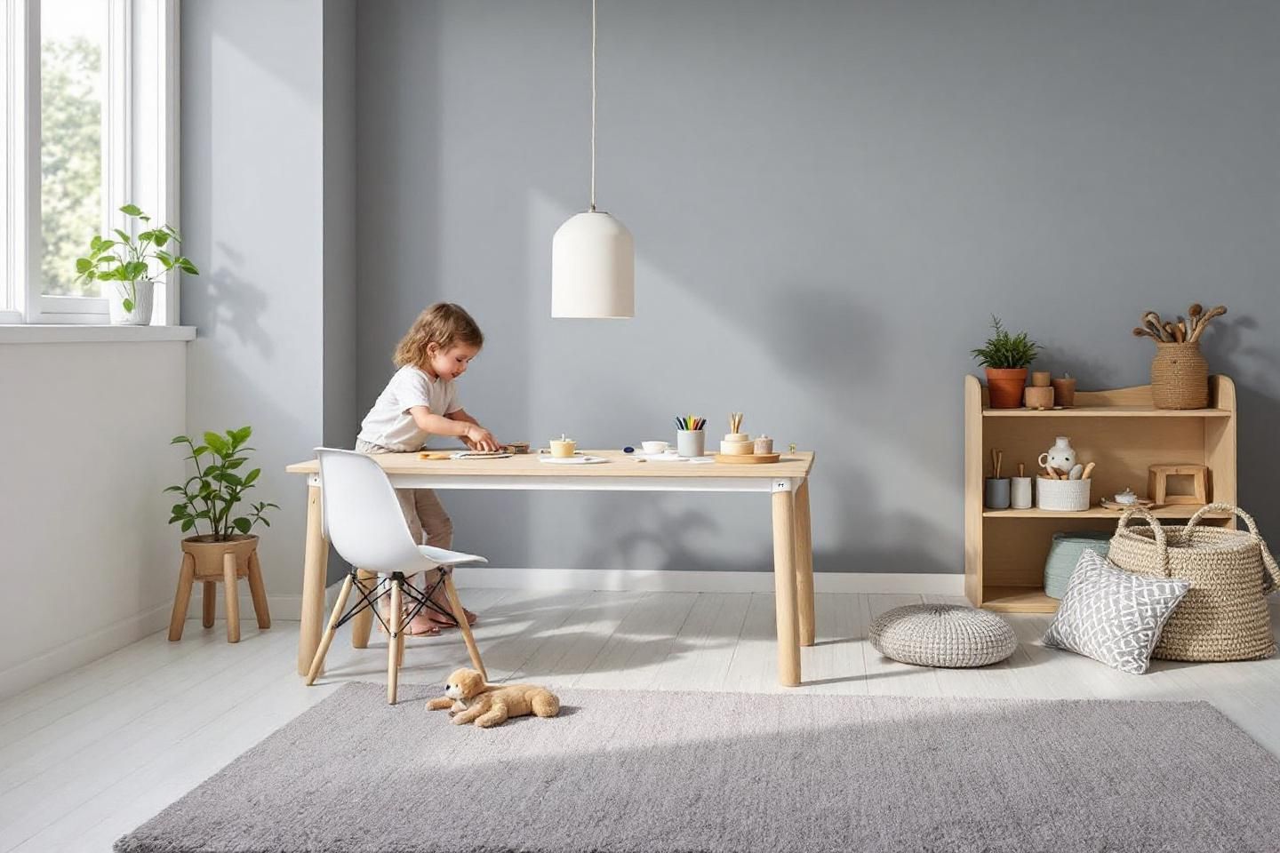 Organiser les espaces du salon pour les enfants