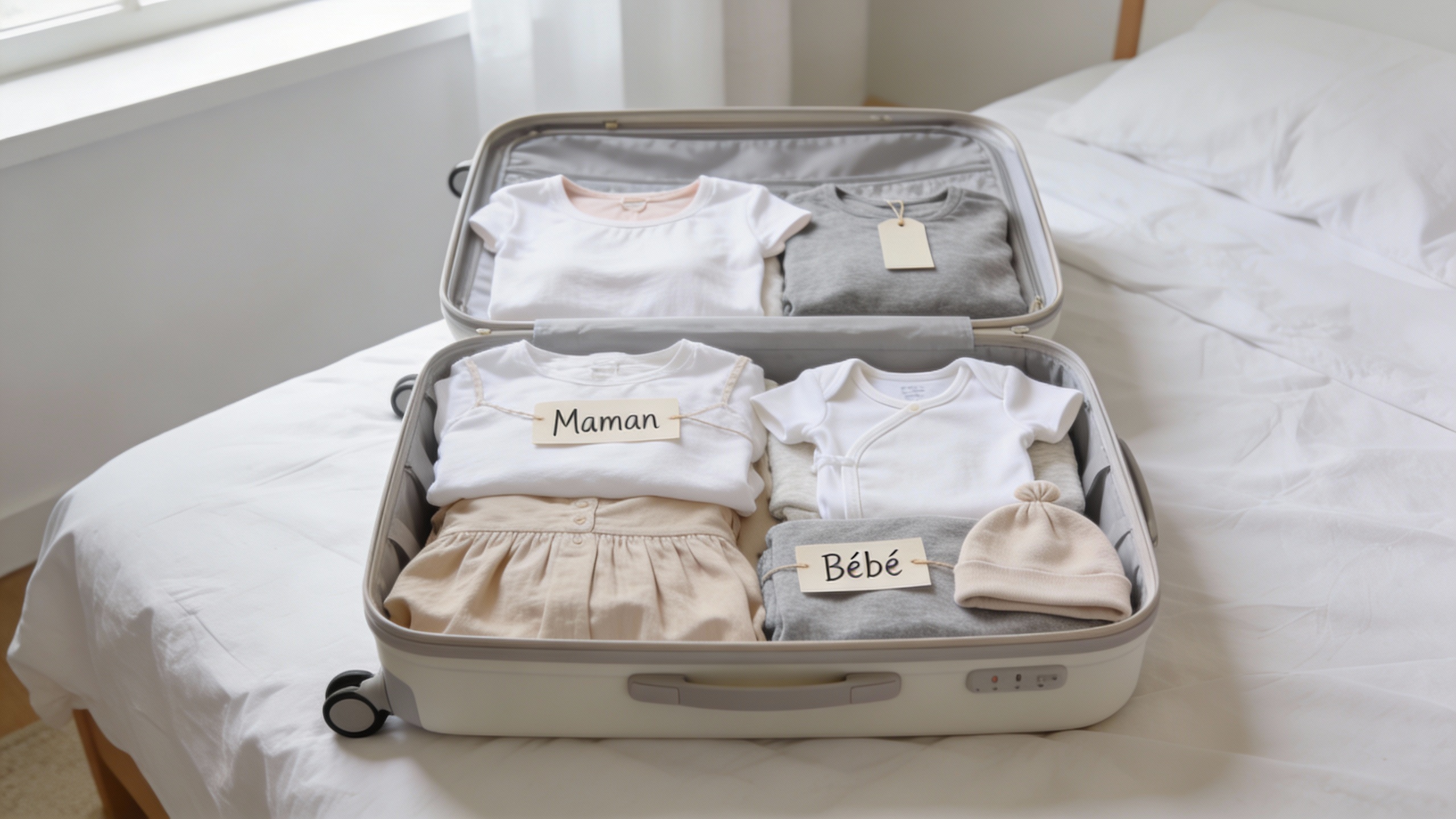 Liste valise maternité minimaliste