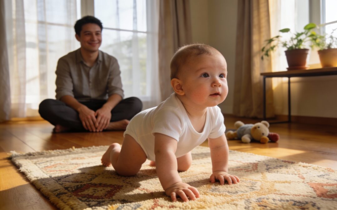À quel âge bébé fait-il du quatre pattes ?