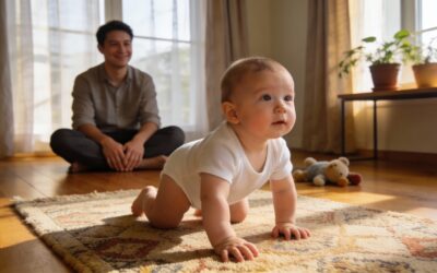 À quel âge bébé fait-il du quatre pattes ?
