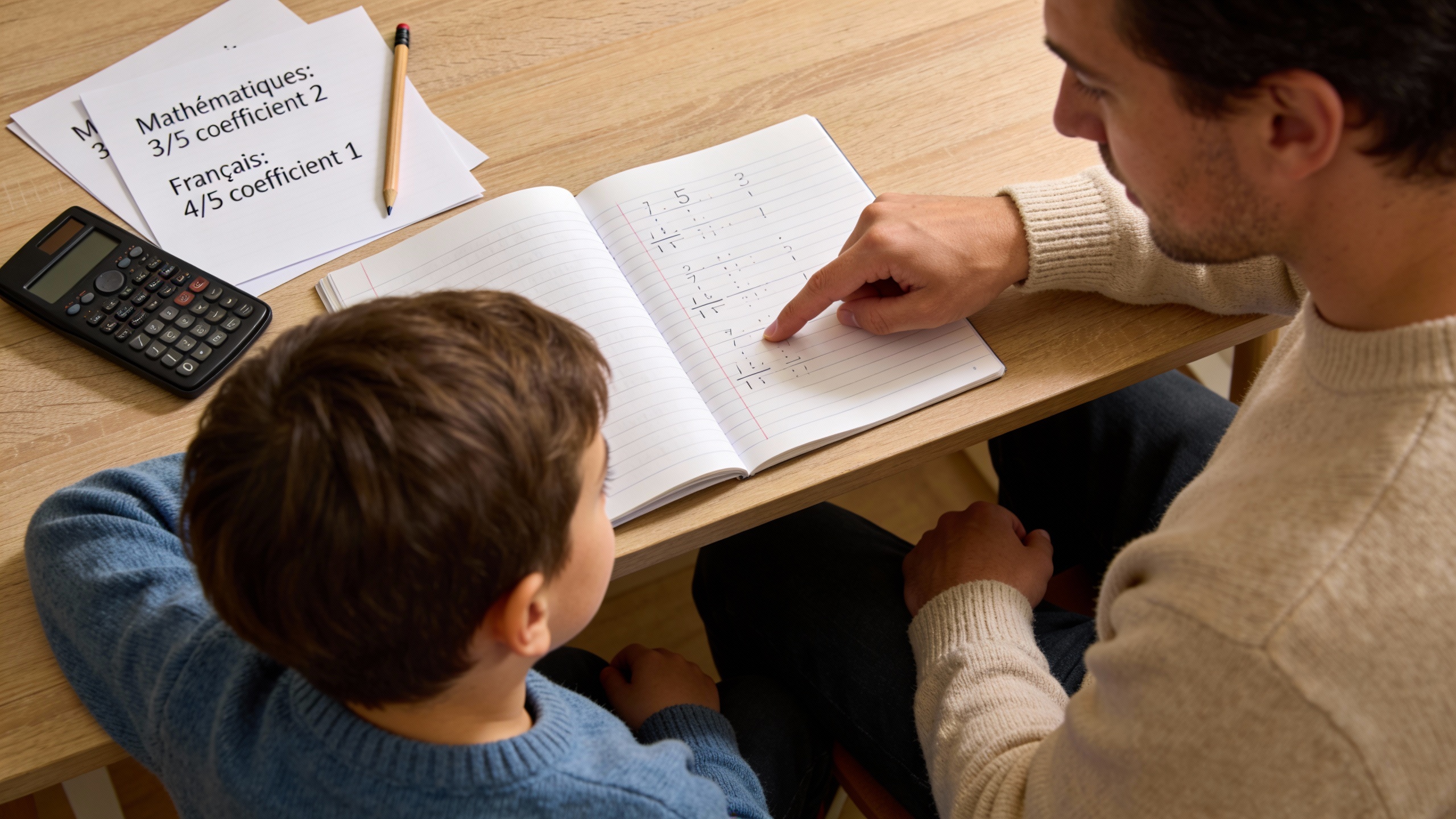 Comment calculer une moyenne avec des coefficients ?