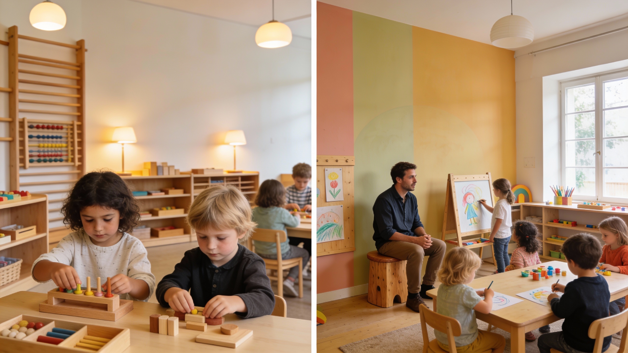 Steiner Waldorf vs Montessori différences