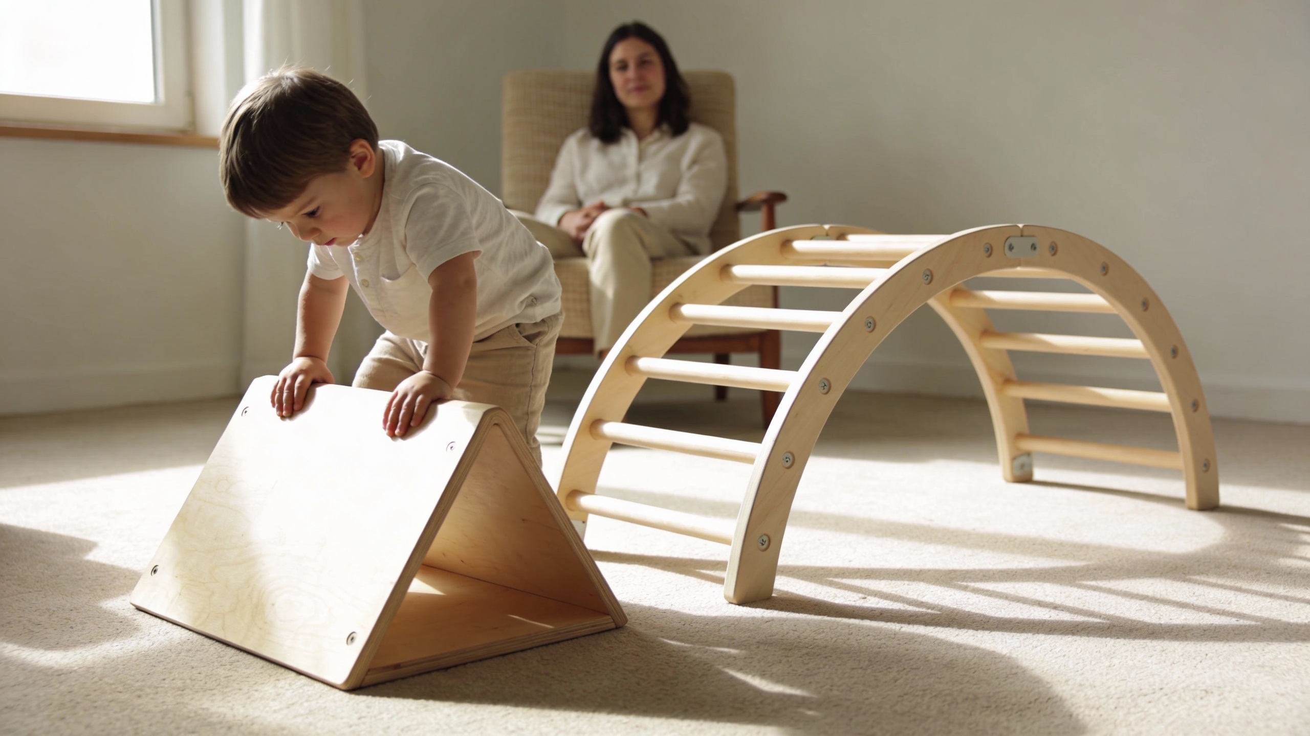 Triangle de Pikler ou arche d'escalade