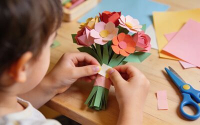 Bouquet de fleurs pour la fête des mères à fabriquer
