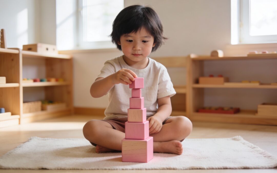 La Tour rose Montessori : intérêts, objectifs et exercices essentiels