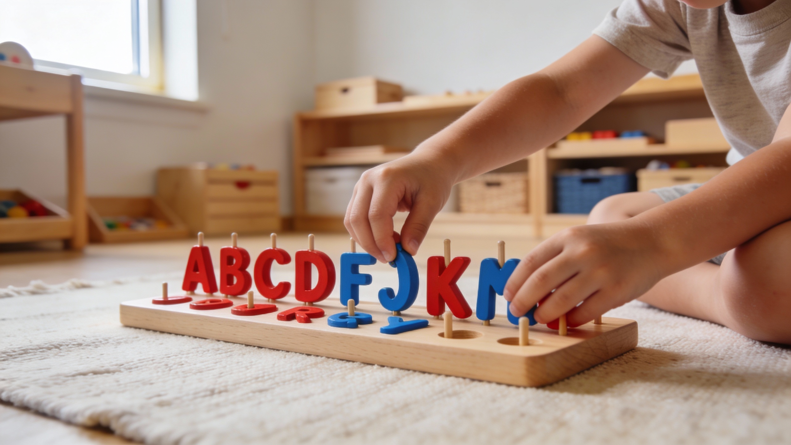 Alphabet mobile Montessori cursif