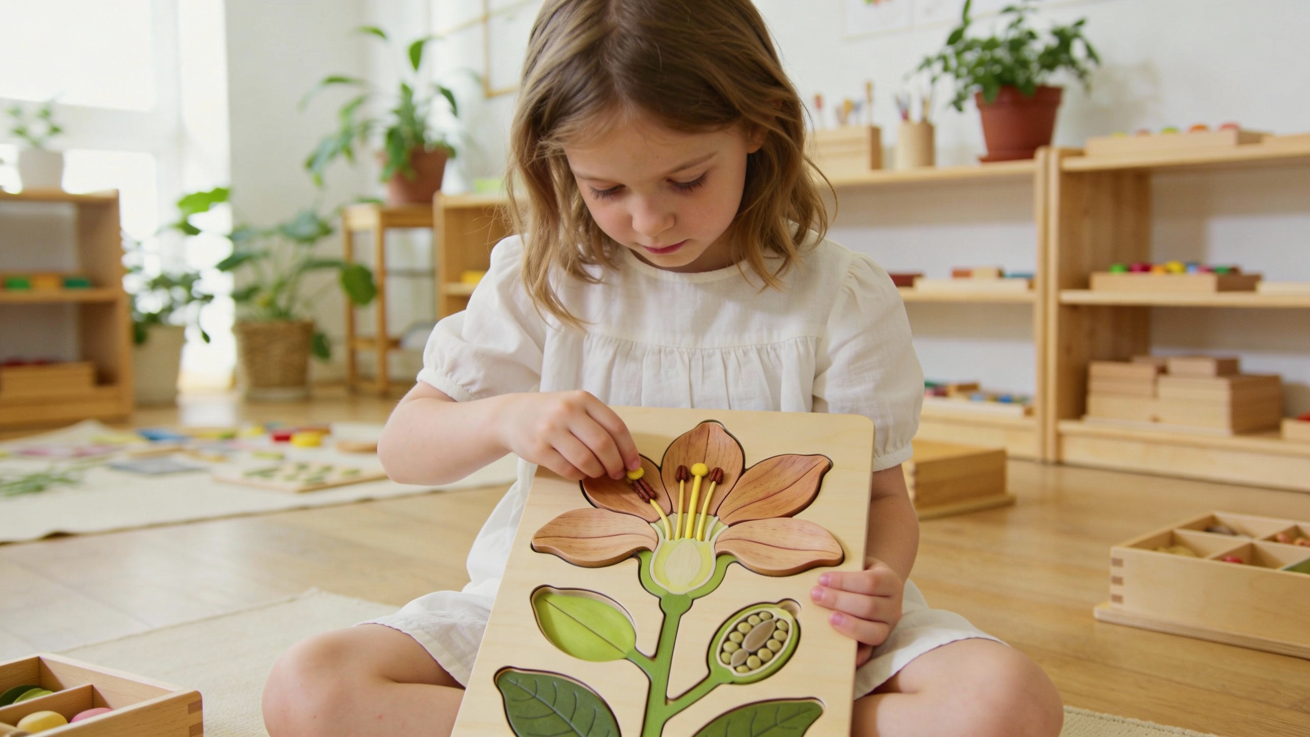 Puzzles de botanie Montessori