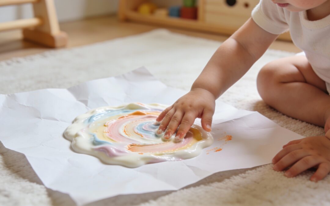 Peindre avec du yaourt : la peinture comestible idéale pour bébé