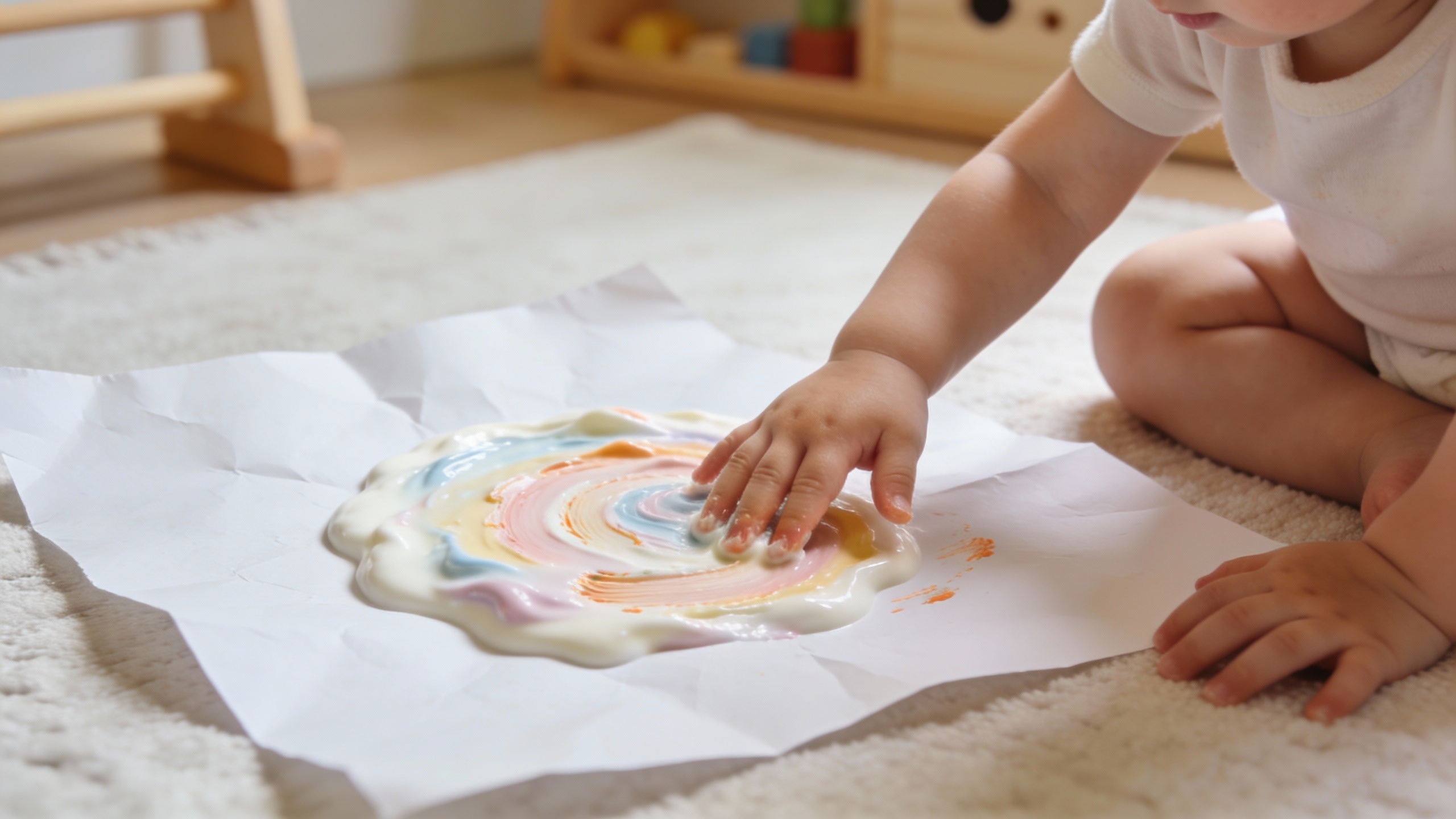 Peindre avec du yaourt : la peinture comestible idéale pour bébé