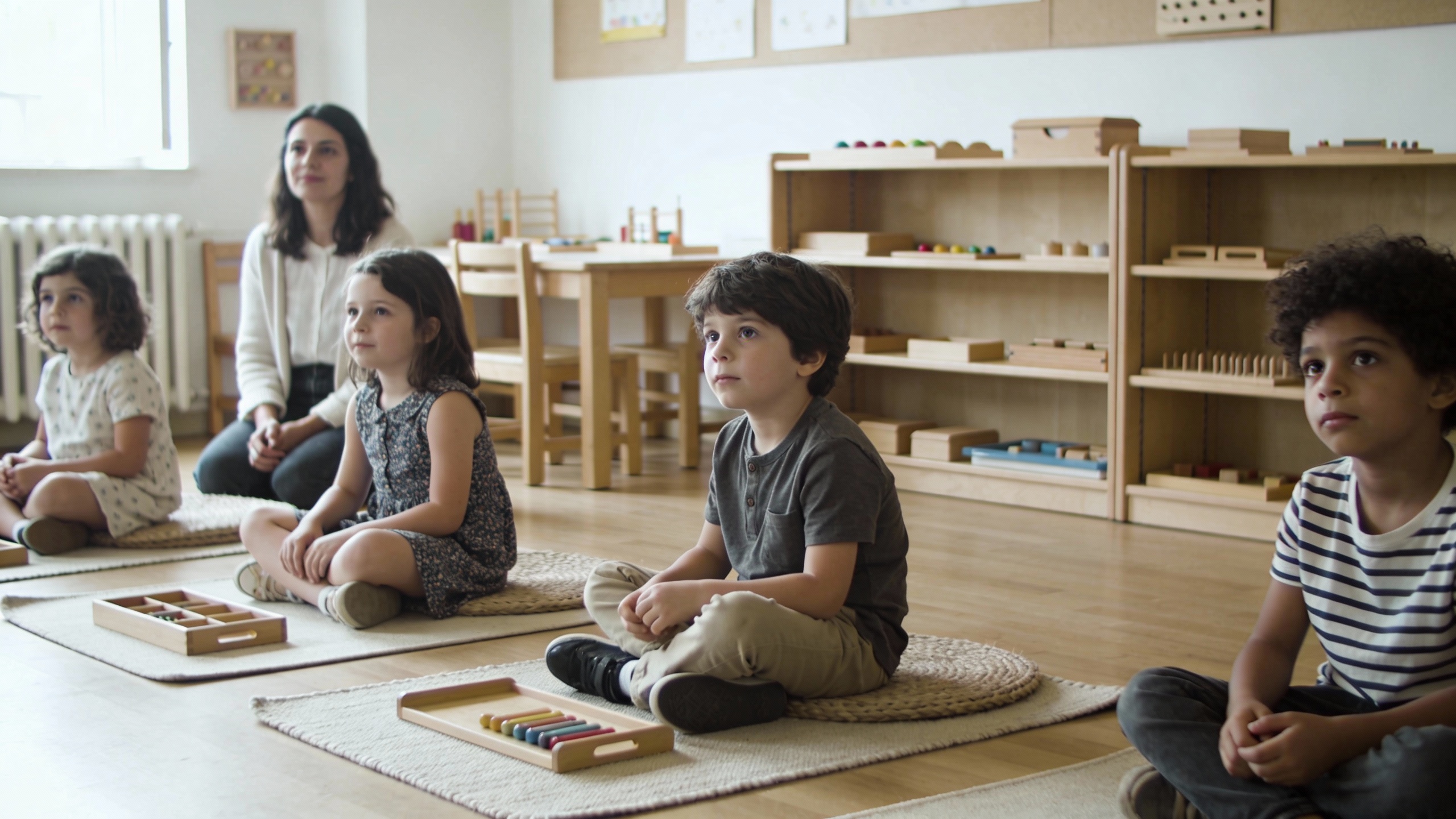 Jeu du silence Montessori déroulement