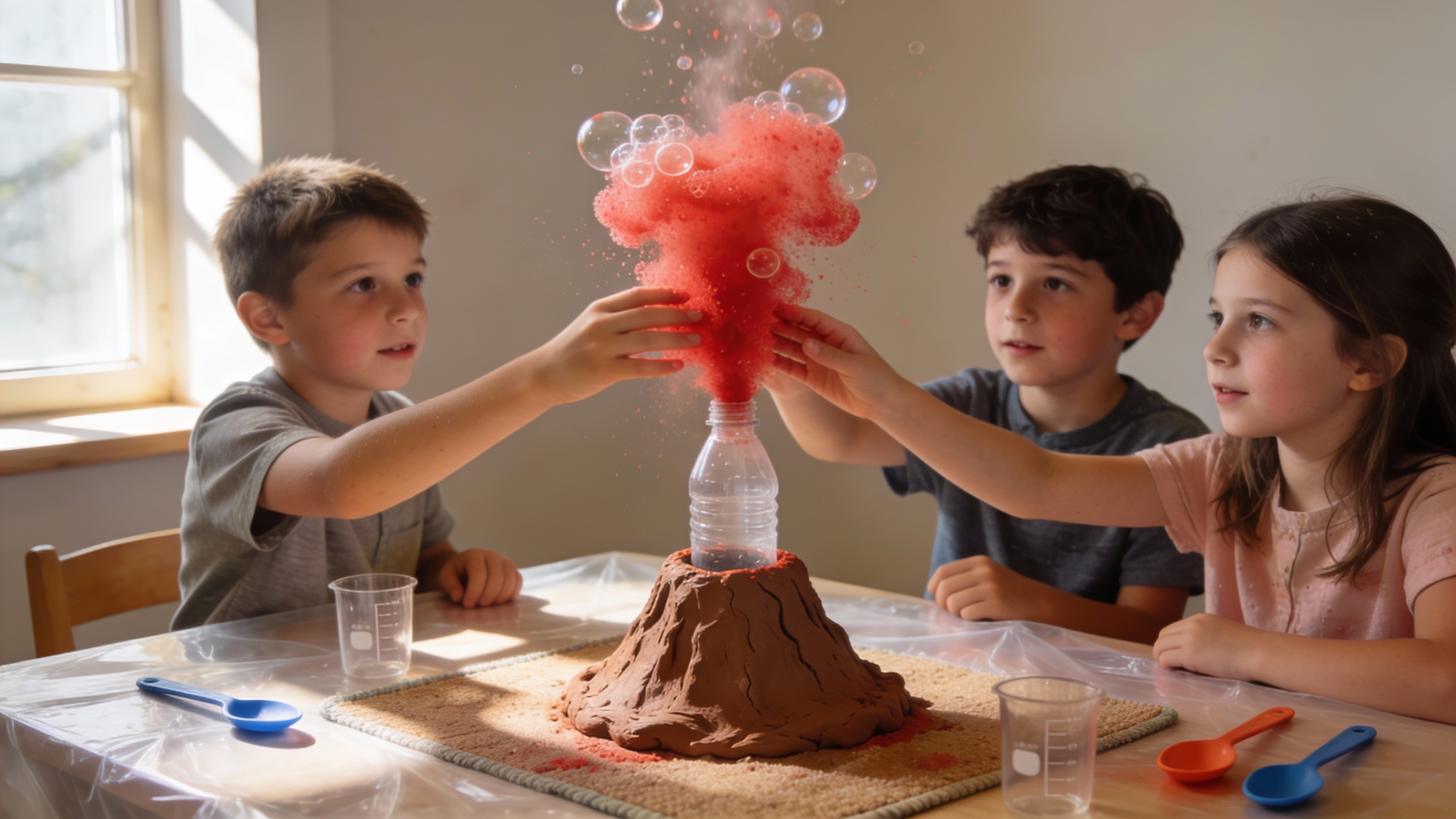 Expérience volcan éruption facile Expérience volcan éruption facile