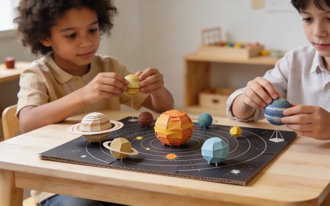 Construire une maquette du système solaire à imprimer