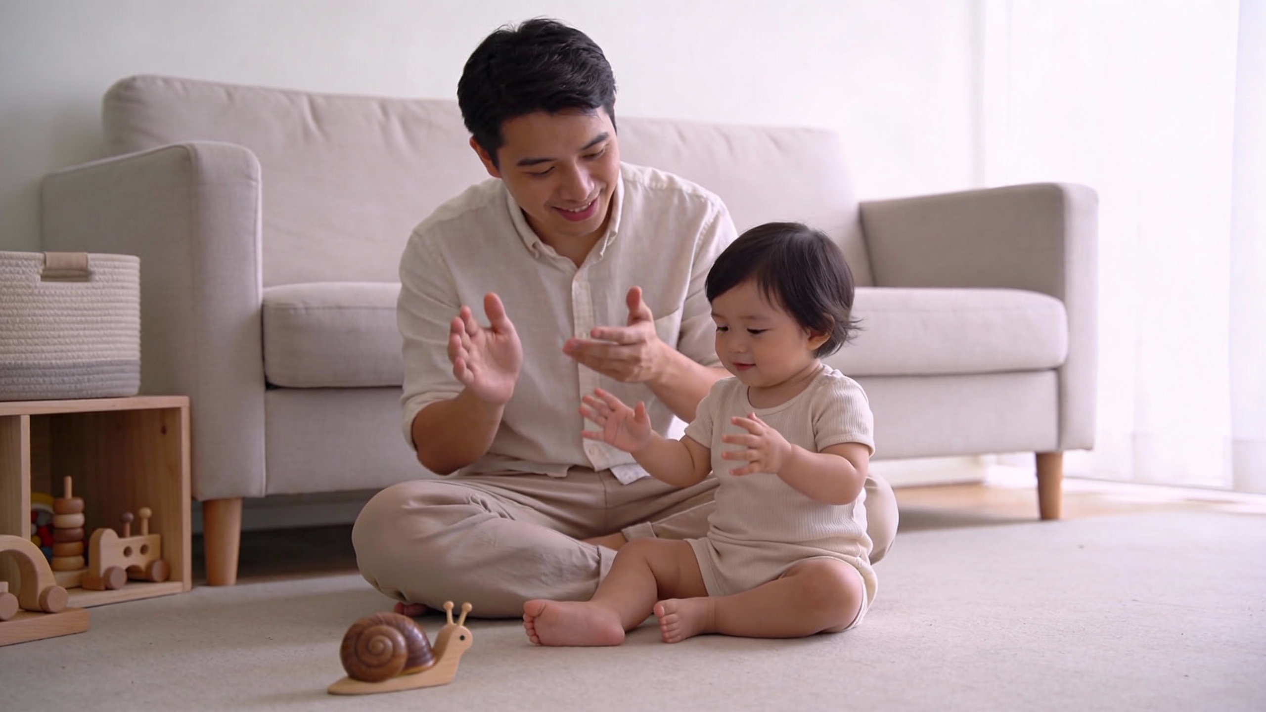 Petit escargot, porte sur son dos : comptine avec gestes pour les tout-petits