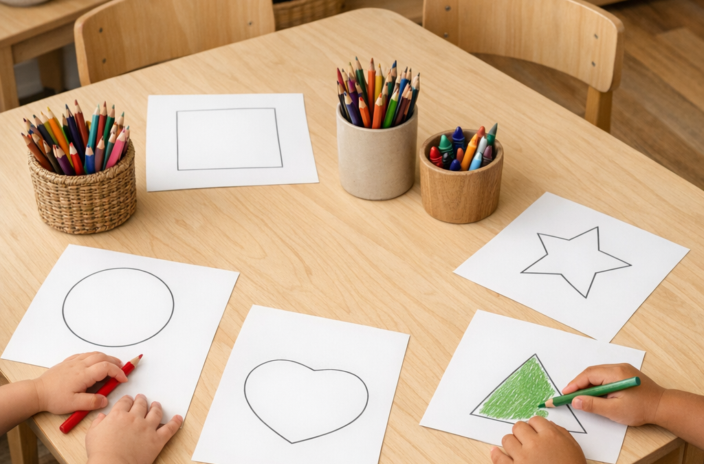 Coloriage en maternelle : repères par âge