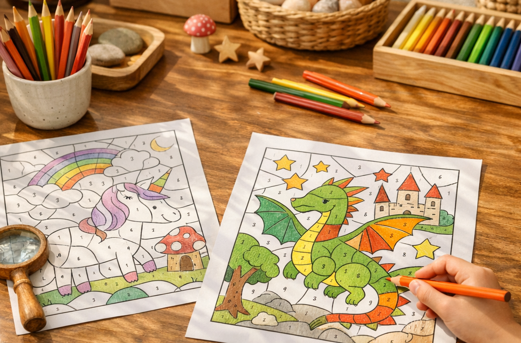 Coloriage magique à imprimer : gratuit et éducatif