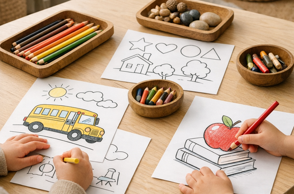 Coloriage maternelle : à imprimer dès 3 ans