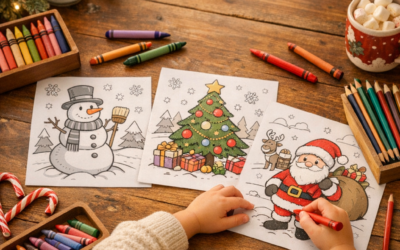 Coloriage Noël maternelle : facile à imprimer