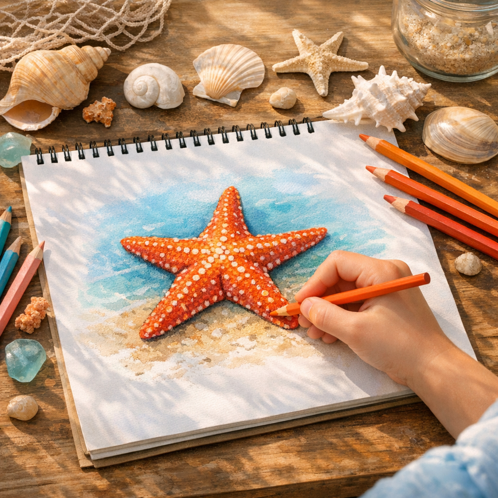 etoile-de-mer-dessin