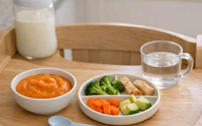 Repas bébé 8 mois : quantités et menus