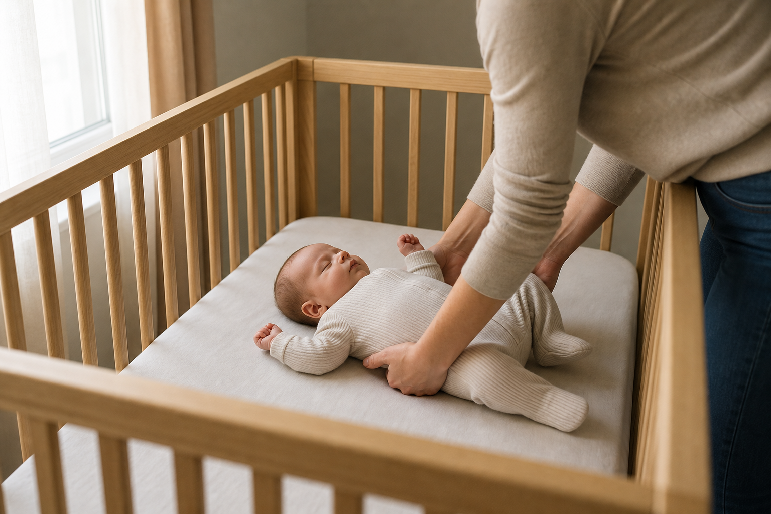 Bébé s’endort sur vous : faciliter la pose dans son lit