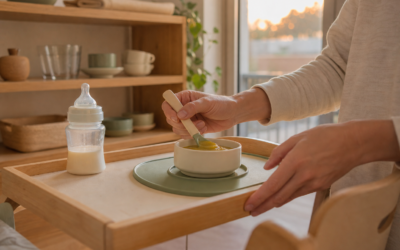 Dîner à 8 mois : lait ou purée selon son rythme