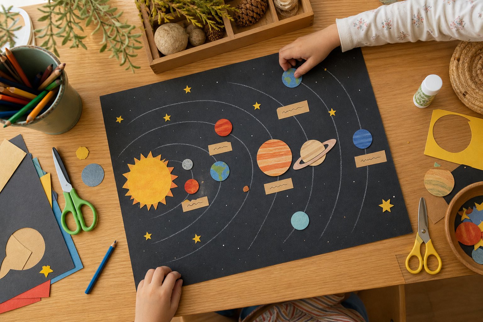 Création d’une affiche éducative avec un enfant