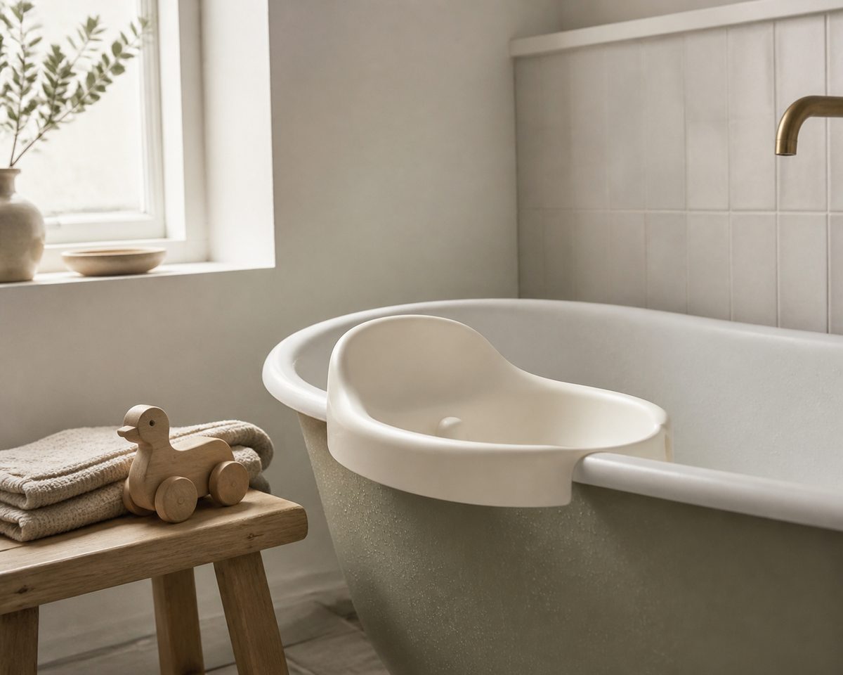 anneau-de-bain-age-usage-securite Anneau de bain posé sur le rebord d’une baignoire