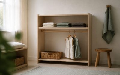 Une armoire Montessori aide l’enfant à s’habiller seul