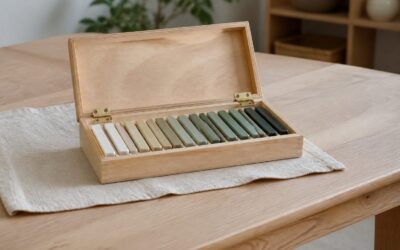Une boîte de couleur Montessori aide à distinguer les nuances
